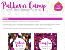 Tablet Screenshot of patterncamp.com
